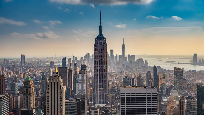 Empire State Building, văzută de pe Rockefeller