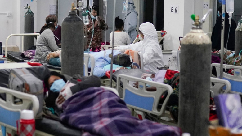 spital supraaglomerat cu pacienti covid in nepal