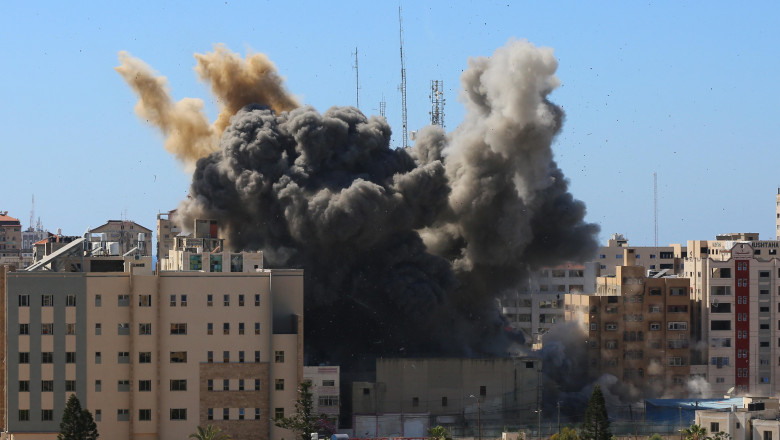 sediul din gaza al associated press si al jazeera, bombardat