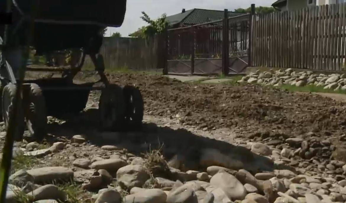 VIDEO. Uliţe asfaltate cu gunoaie menajere, bolovani, lemne şi animale moarte într-o comună din Dâmboviţa
