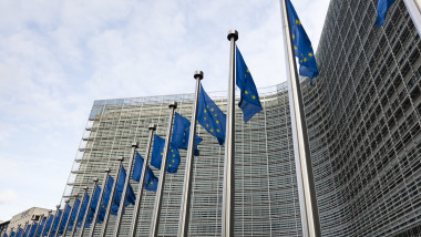 Imagine cu sediul Comisiei Europene.