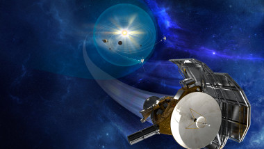 Ilustrație sonda spațială Voyager 1, dincolo de sistemul nostru solar