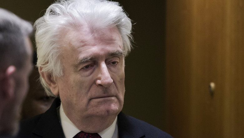 Radovan Karadzic in timpul procesului
