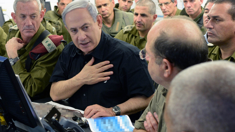 netanyahu si benny gantz israel