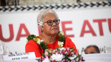Lidera opoziției din Samoa la un eveniment electoral