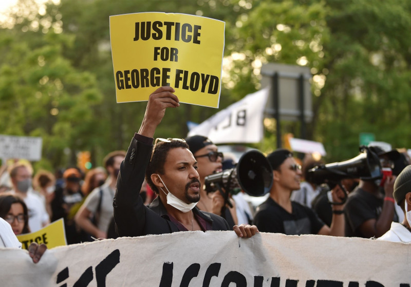 Rally and March for George Floyd - One Year Later, Brooklyn, New York, USA - 25 May 2021