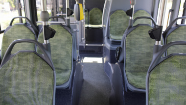 Interior al unui autobuz STB