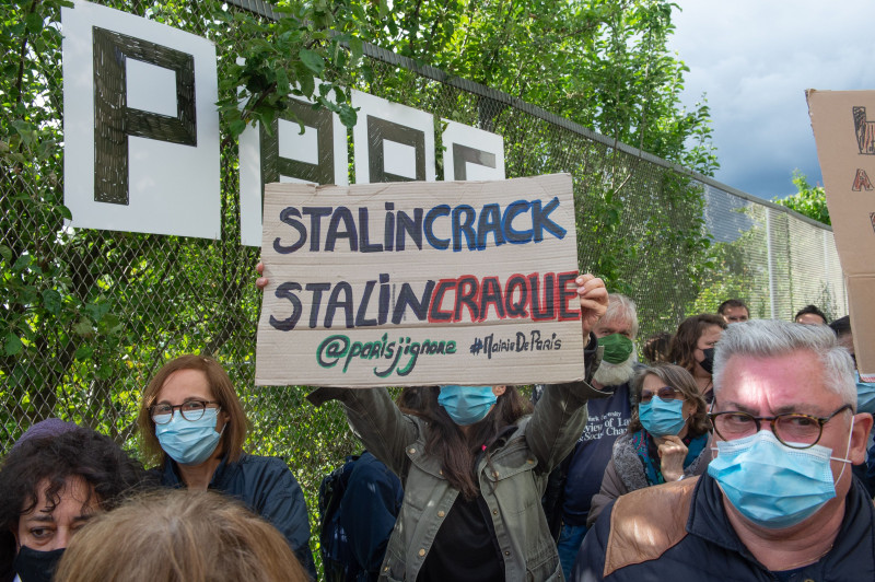 Protest al rezidenţilor cartierului Stalingrad din Paris împotriva consumatorilor de droguri din zonă