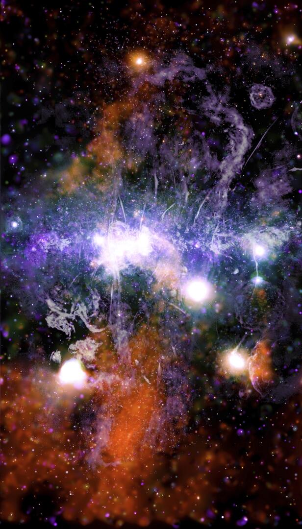 FOTO. O nouă imagine publicată de NASA arată „energia violentă” a galaxiei noastre