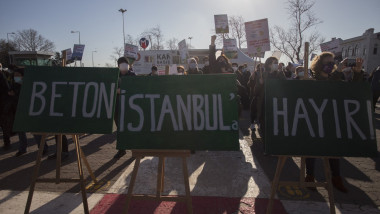 proteste fata de proiectul canal istanbul
