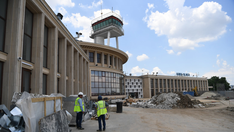 santier lucrari modernizare aeroportul baneasa