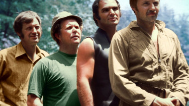 Ronny Cox, Ned Beatty, Burt Reynolds și Jon Voight în Deliverance.