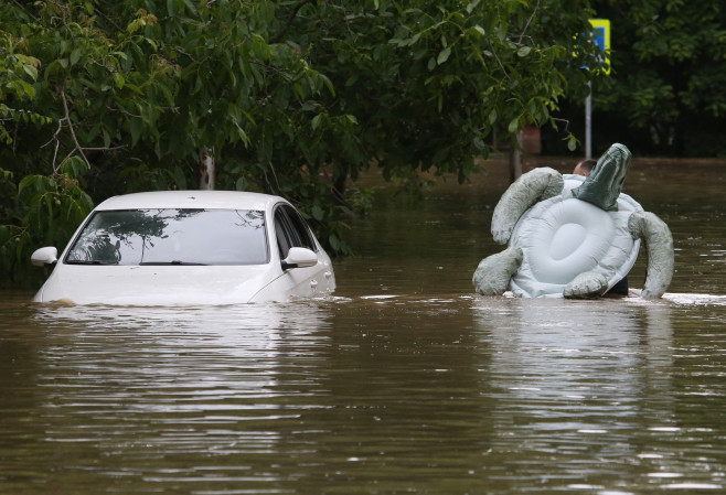 Aftermath of heavy rains in Kerch, Crimea