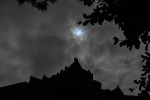 Partial eclipse of the sun, Scotland, UK - 10 Jun 2021