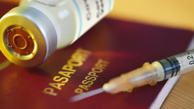vaccin flacon pasaport seringa