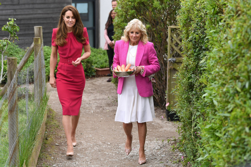 Catherine, ducesa de Cambridge și Prima Doamnă a SUA, Jill Biden.