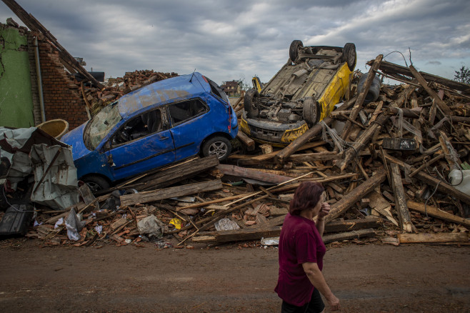 Tornado hits South Moravia region in Czech Republic's south-east