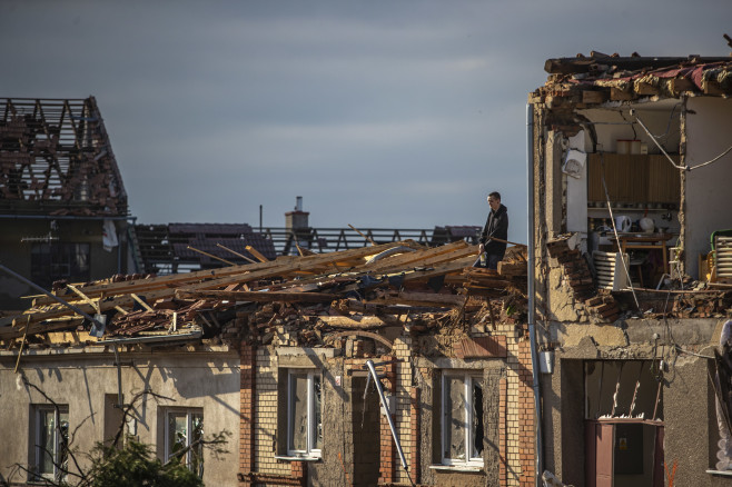 Tornado hits South Moravia region in Czech Republic's south-east