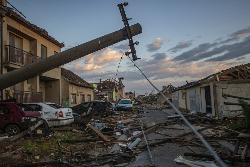 Tornado hits South Moravia region in Czech Republic's south-east