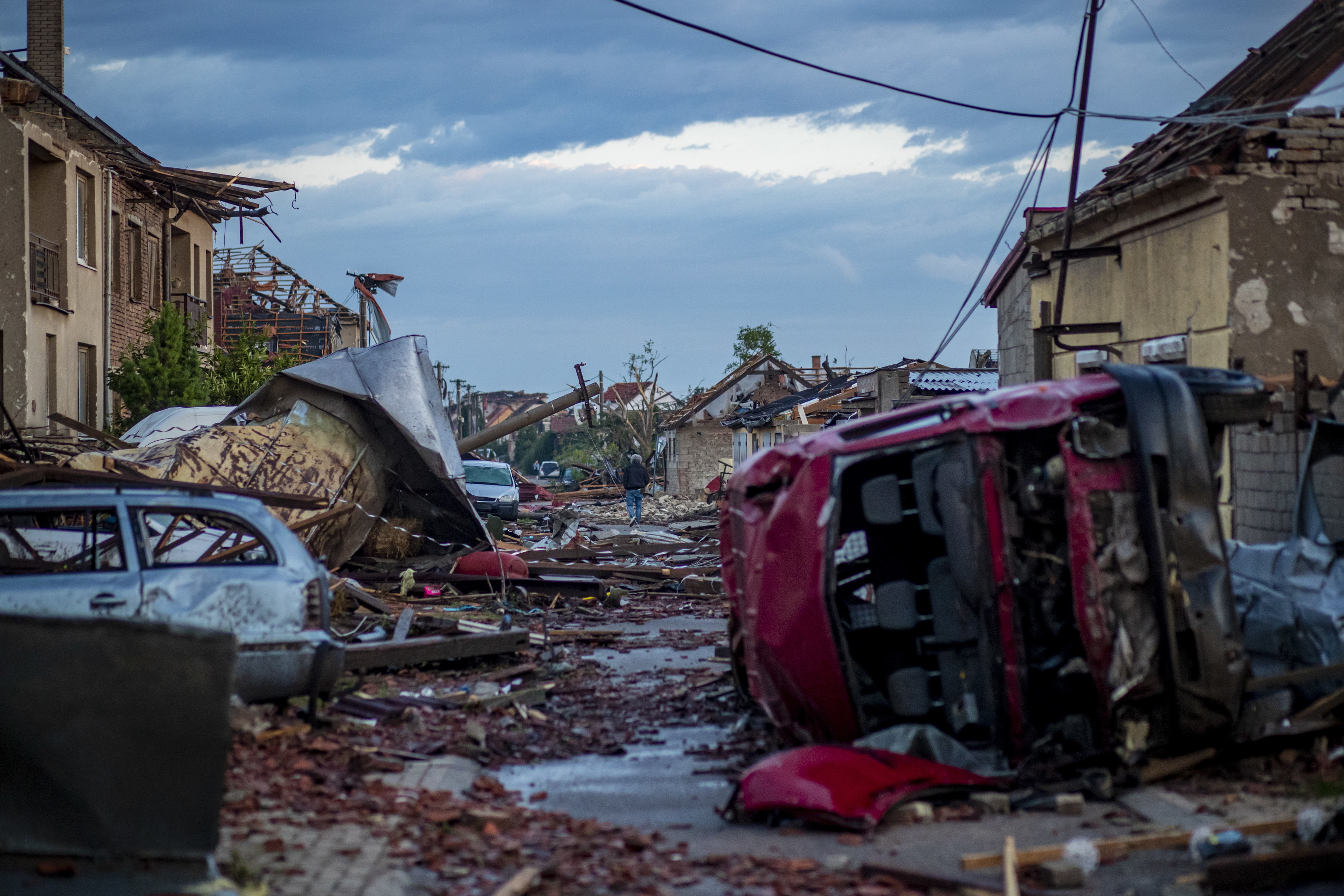 Tornado hits South Moravia region in Czech Republic's south-east