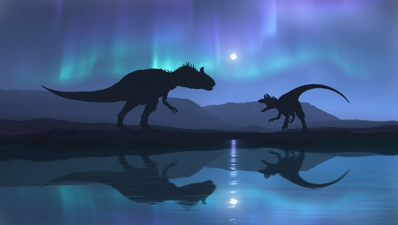 dinozauri arctica aurora boreala