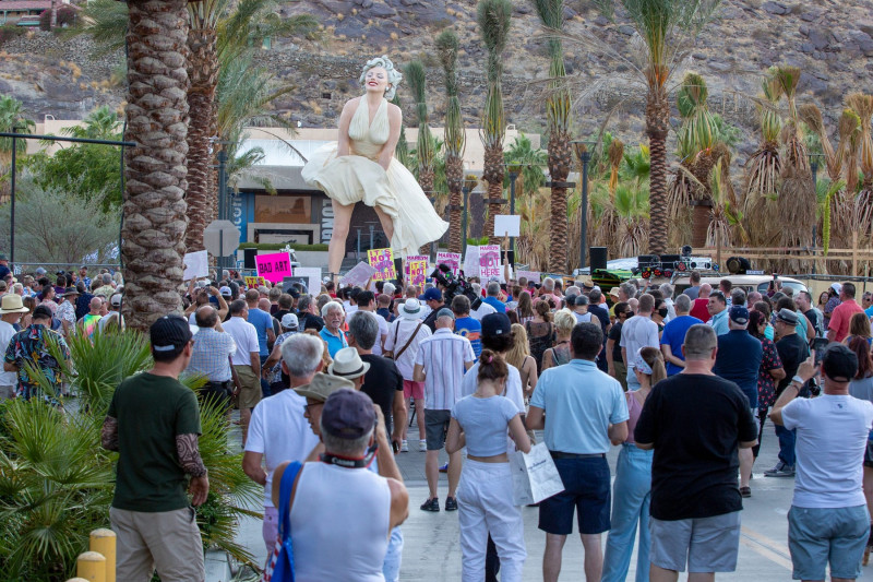 CA: "Forever Marilyn" statue in downtown Palm Springs