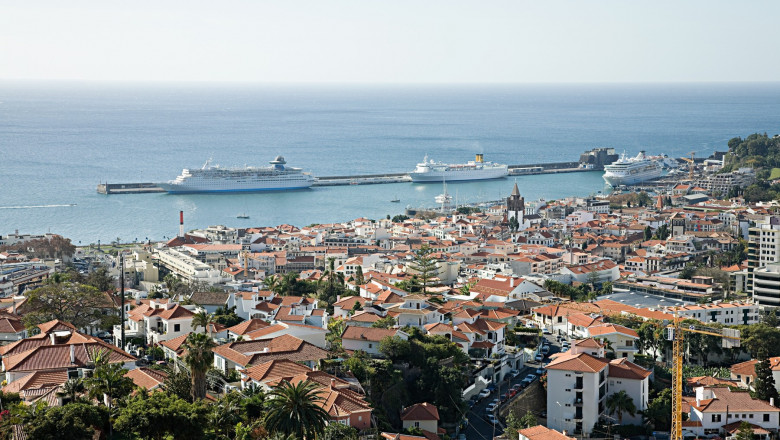 fotografie de sus a unei regiuni din Madeira