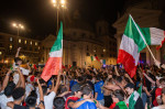 Italian supporters during Italy-Spain in Rome - 07 Jul 2021