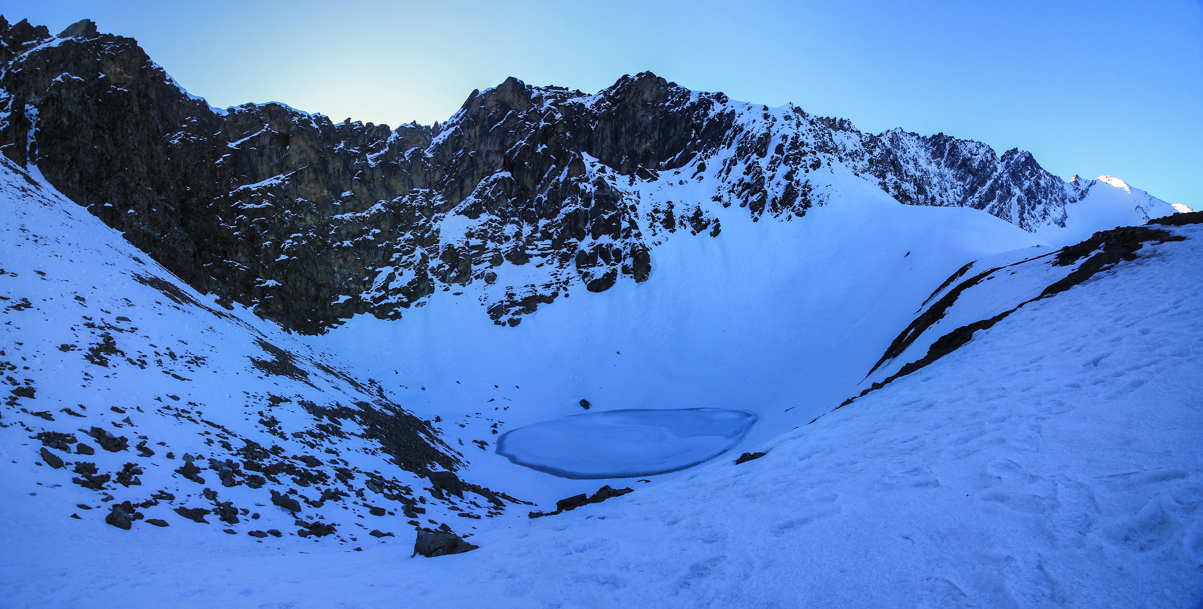Frozen roopkund lake