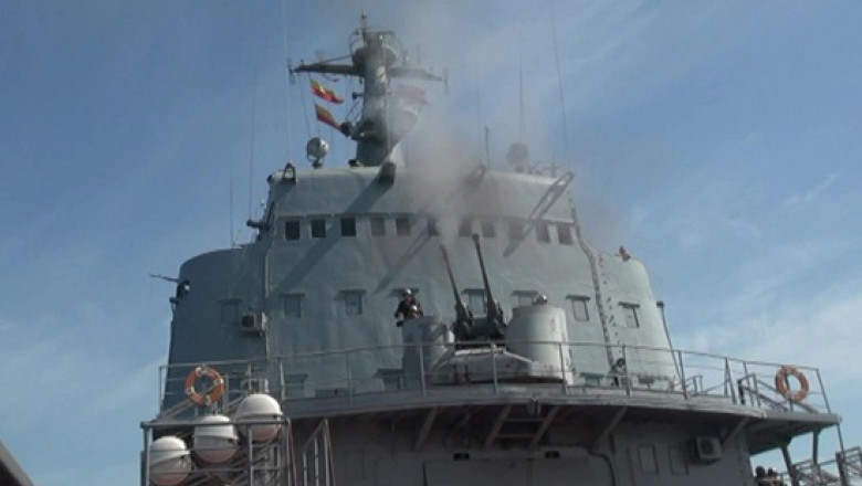 nava de razboi ruseasca trage cu munitie reala la un exercitiu in marea neagra