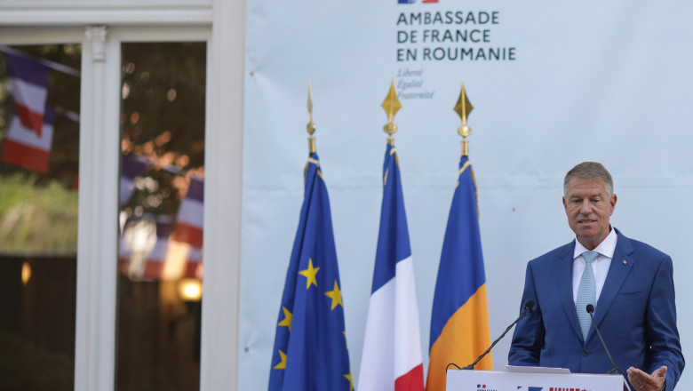 Președintele Klaus Iohannis la recepția de Ziua Națională a Franțe