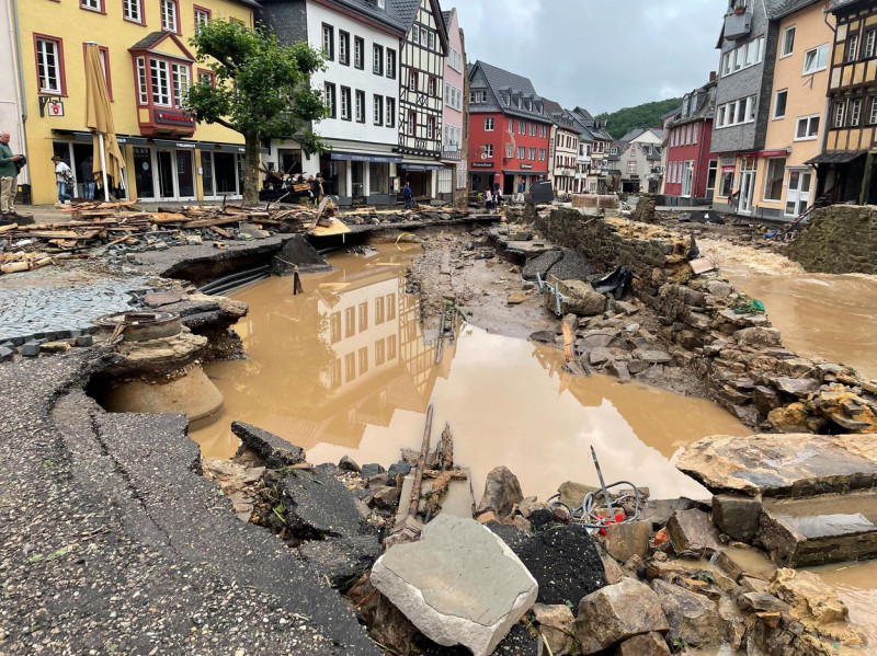 Flooding in Bad Munstereifel, Germany - 15 Jul 2021