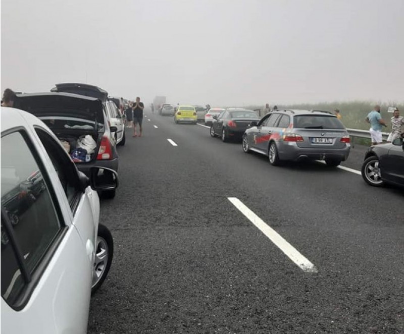 Carambol pe Autostrada Soarelui