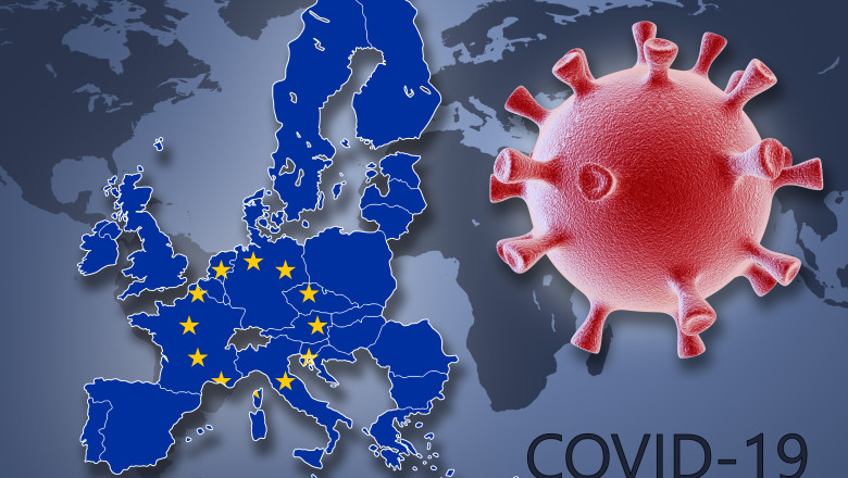 harta uniunea europeana cu coronavirus