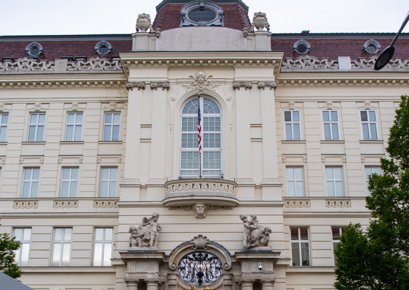 Black Lives Matter Protest At U.S. Embassy In Vienna