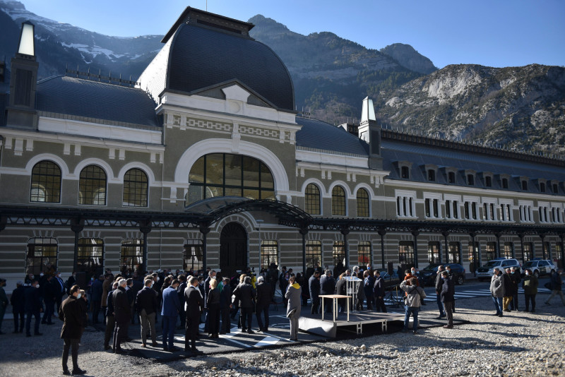 Inauguration of the new passenger station in Canfranc (Huesca)