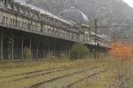 Derelict railway station in Canfranc in the Aragon Pyrenees, Spain - 13 Oct 2005