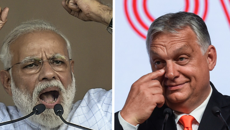 Modi și Orban colaj