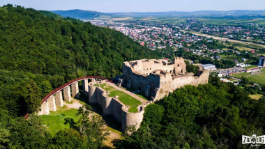 cetatea neamtului vazuta de sus