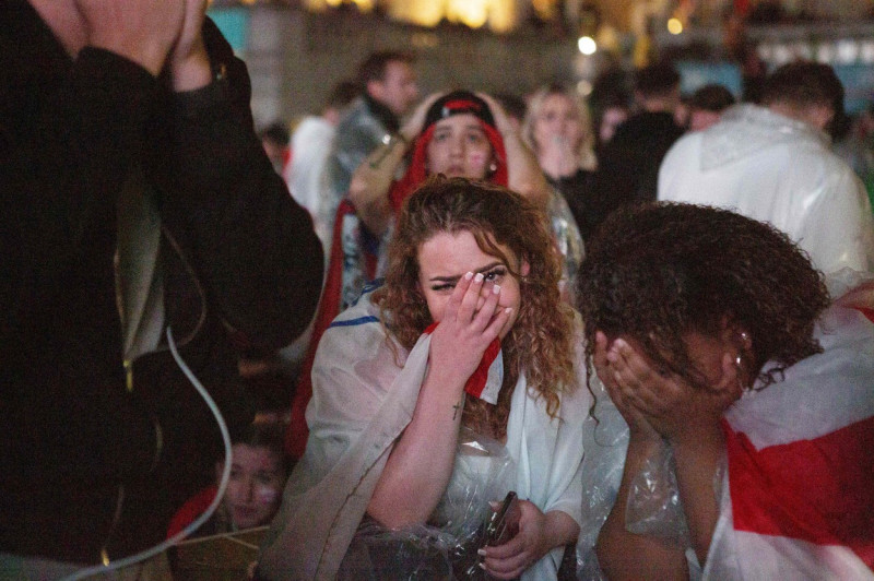 England fans Trafalgar Square, London, UK - 11 Jul 2021