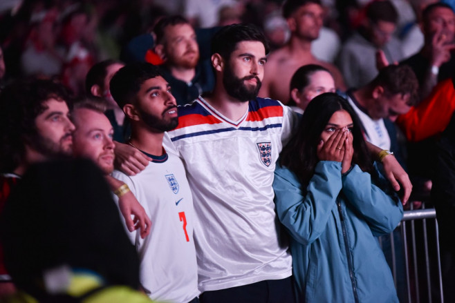 Supporters Watch England play Italy In The Euro 2020 Final