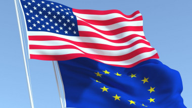 Drapelele SUA și UE