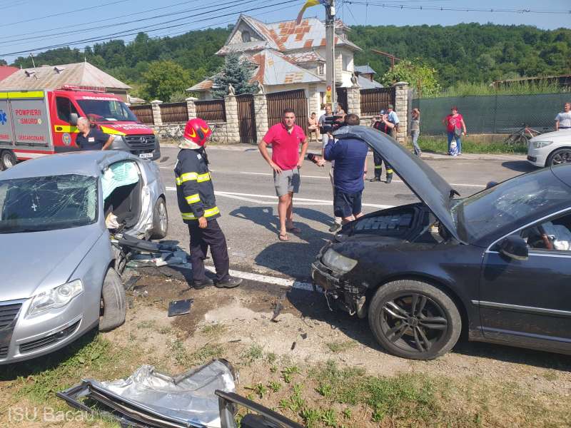 Încă un accident duminică în Bacău: Trei răniți, dintre care doi copii, duși la spital