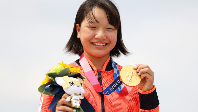 Momiji Nishiya japoneza campioana olimpica 13 ani gettyimages