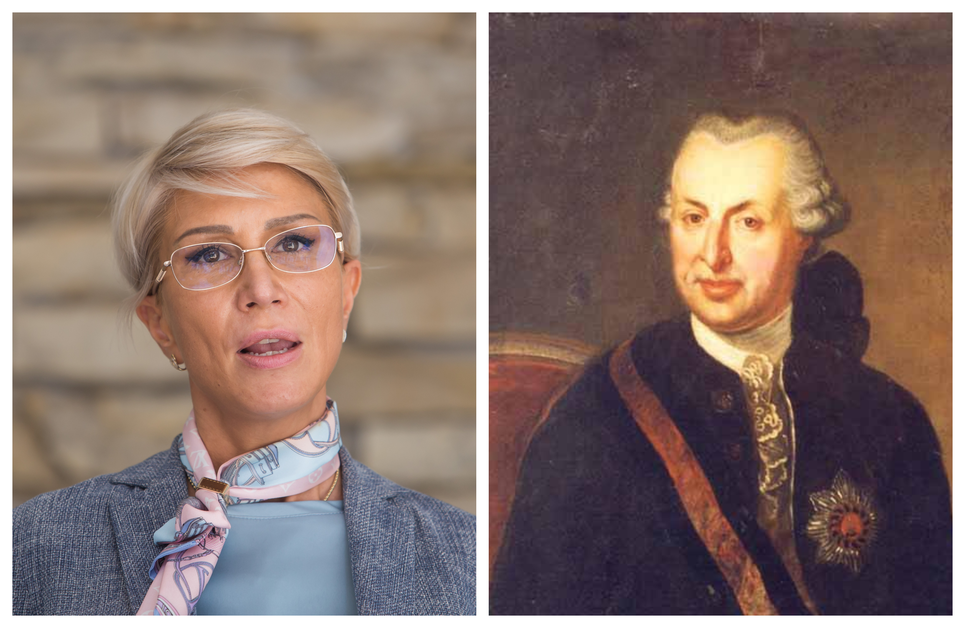 Raluca Turcan i-a urat „La multi ani” baronului Samuel von Brukenthal. Acesta a murit in 1803