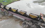 First freight trains launched along restored railway bridge in Russia's Transbaikal Territory