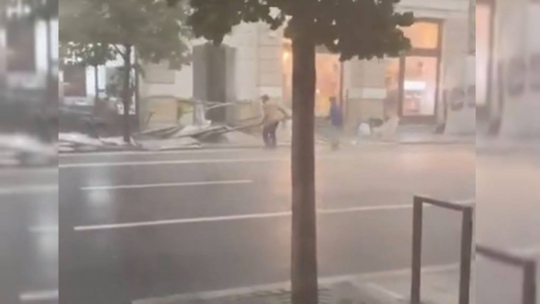 Furtună puternică în Cluj-Napoca
