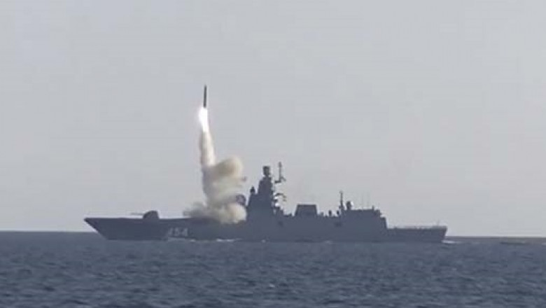 Racheta hipersonică Zircon lansată de pe o navă în Marea Albă