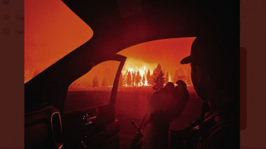 Incendii de vegetație în vestul Canadei.