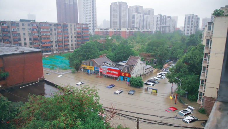 Oraș inundat
